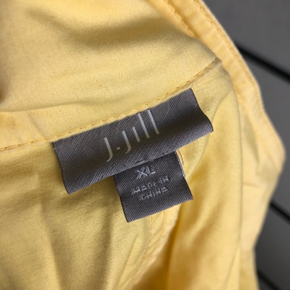 J Jill Pale Yellow Utility Jacket Size XL - Picture 5 of 5